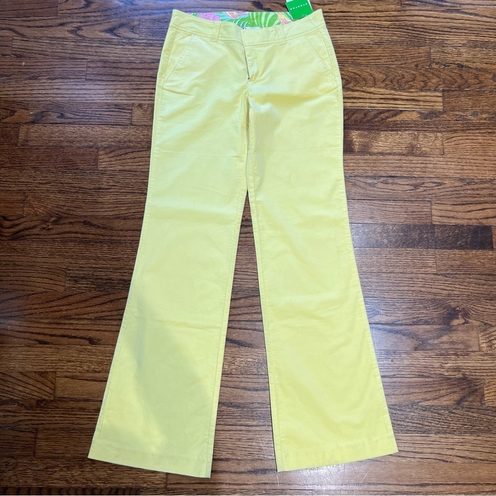 NWT 🍋 Lilly Pulitzer Lemon Sorbet Color Size 4. Cotton Corduroy super soft